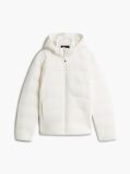 Beige Double-Layer Hooded Puffer Jacket  Men