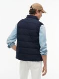 Blue Tonal Logo Quilted Gilet  Men