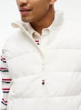 Beige Tonal Logo Quilted Gilet  Men