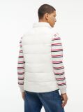 Beige Tonal Logo Quilted Gilet  Men