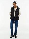 Black Logo Down Zip-Thru Gilet  Men