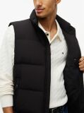Black Logo Down Zip-Thru Gilet  Men