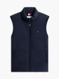 Blue Logo Down Zip-Thru Gilet  Men