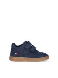Μπλε Παπούτσια Boat Με Velcro  Παιδί Unisex