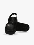 Black Hook And Loop Sandals  Girls