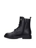 Black Cleat Lace-Up Boots  Girls