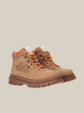 Brown Lace-Up Signature Ankle Boots  Kids Unisex