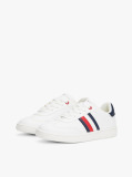 White Flag Contrast Heel Sneakers  Kids Unisex