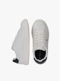 Άσπρο Δετά Sneakers Με Κεντητό Σημαιάκι  Παιδί Unisex