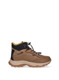 Καφέ Ψηλά Δετά Sneakers Με Τρακτερωτή Σόλα  Παιδί Unisex
