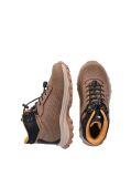 Καφέ Ψηλά Δετά Sneakers Με Τρακτερωτή Σόλα  Παιδί Unisex