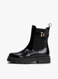Μαύρο TH Monogram Μποτάκια Με Cleat Σόλα  Κορίτσια