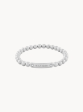Silver Stainless Steel Beads Bracelet  Women