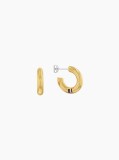 Gold Gold-Plated Circles Earrings  Women