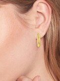 Gold Gold-Plated Circles Earrings  Women