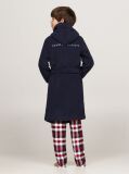 Blue Logo Embroidery Hooded Bathrobe  Kids Unisex