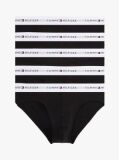 Black 5-Pack Signature Logo Waistband Briefs  Men