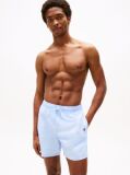 Blue Original Logo Mid Length Swim Shorts  Men