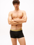 Black 3-Pack Metallic Logo Trunks Gift Set  Men