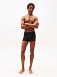 Black 3-Pack Microfibre Logo Waistband Trunks  Men