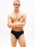 Black 3-Pack Signature Logo Waistband Briefs  Men