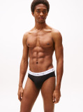 Black 3-Pack Signature Logo Waistband Briefs  Men