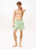 Green Signature Logo Mid Length Swim Shorts  Men