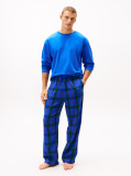 Blue TH Original Flannel Pyjamas And Slippers Gift Box  Men