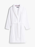 White Cotton Toweling Bathrobe  Men