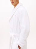 White Cotton Toweling Bathrobe  Men