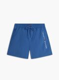 Blue Original Logo Mid Length Swim Shorts  Men