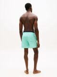 Blue Double Waistband Mid Length Swim Shorts  Men
