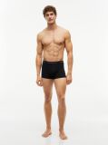 Black 3-Pack Signature Repeat Logo Waistband Trunks  Men