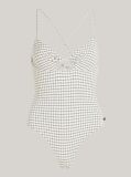Multi Retro Cutout One-Piece Swimsuit  Women