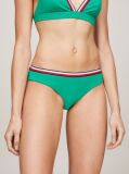 Green Global Stripe Ribbed Hipster Bikini Bottoms  Women