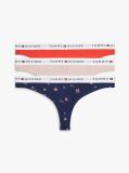 Multi 3-Pack Logo Waistband Thongs  Women