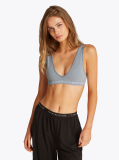 Blue Logo Removable Padding Bralette  Women