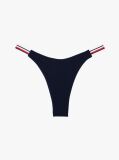 Blue Global Stripe High Cut Bikini Bottoms  Women