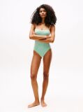 Multi Ribbed Texture Scoop Back Swimsuit  Women
