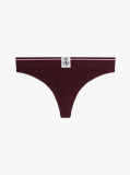 Red TH Crest Ribbed Thong  Women