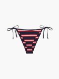 Multi Stripe Ribbed Side Tie Bikini Bottoms  Women