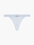 Blue Heritage Print Logo Waistband Tanga Thong  Women