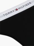 Black Signature Logo Microfibre Thong  Women