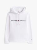 Άσπρο Essential Hoodie Με Λογότυπο  Γυναίκες