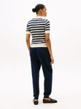 Multi Short Sleeve Polo Collar Jumper  Women