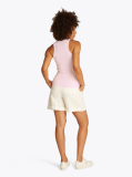 Pink Ribbed Slim Fit Tank Top  Women