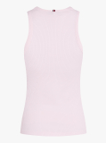 Pink Ribbed Slim Fit Tank Top  Women