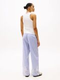 White Ribbed Slim Fit Tank Top  Women