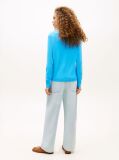 Blue Jersey V-Neck Jumper  Women