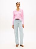 Pink Jersey V-Neck Jumper  Women